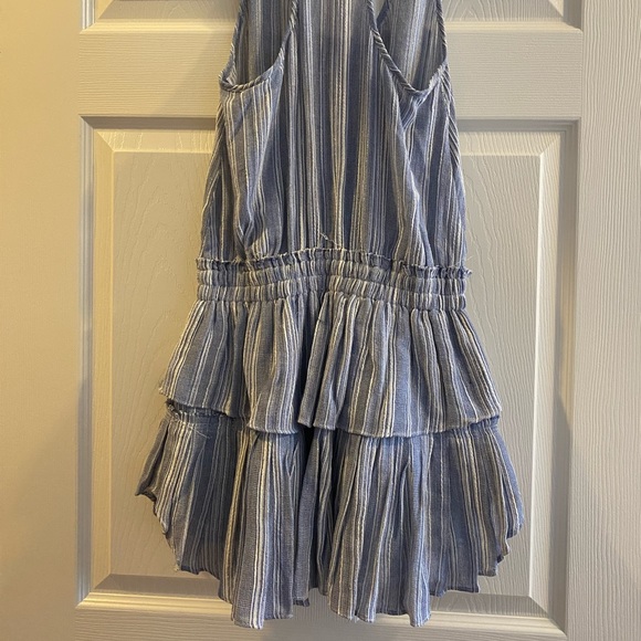 LOVESHACKFANCY STRIPED RUFFLE RACERBACK MINI DRESS - Picture 5 of 12